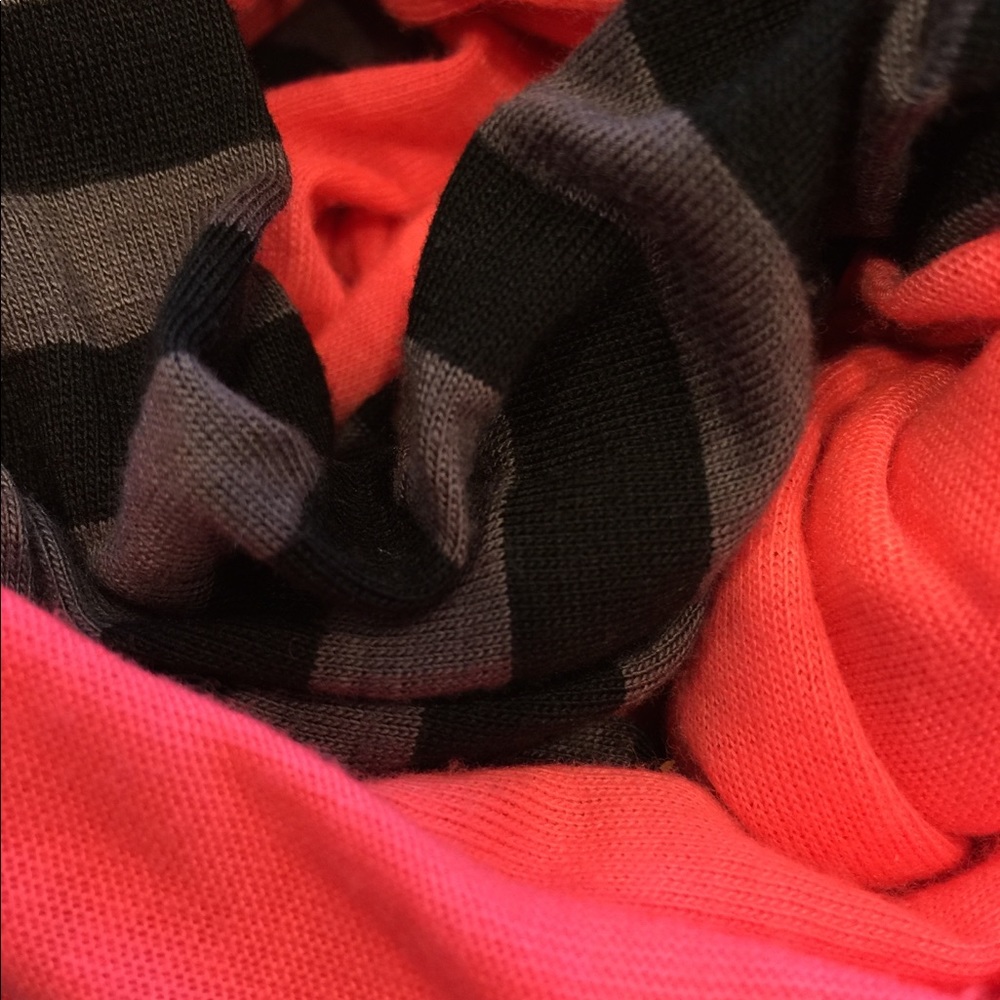 Neon/ Striped Infinity Scarf - Picture 3 of 3